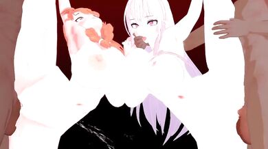 Takanashi Kiara and Mori Calliope's Hololive Threesome with Ember3Dee
