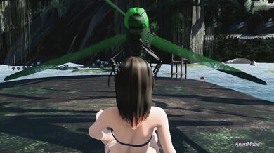 The Beauty's Fierce Encounter with a Sexy Dragonfly