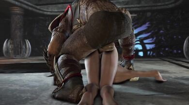Shao Kahn Ravished by Powerful Pussy of Power Girl [Rrostek]
