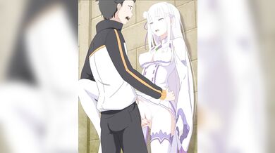 Emilia's Standing Fuck Session with Subaru