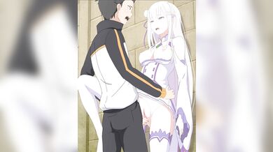Emilia's Standing Fuck Session with Subaru