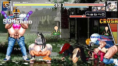 Ninja Sluts Swallowed by a Horde of Dick Wielders