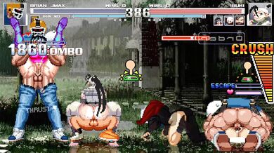 Ninja Sluts Swallowed by a Horde of Dick Wielders