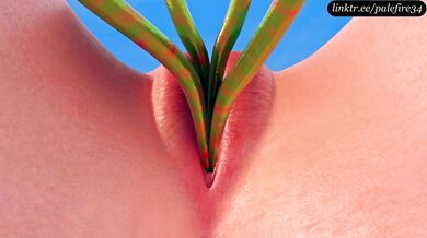 Ahri's Tentacle Spread-Eagle Debauchery