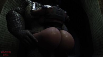 Sexy KCroc Gets Lucky with a Frisky Cat