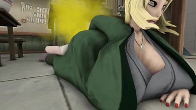 Ultimate Sharingan Sluts: Tsunade and Kushina's Anal Destruction Orgy
