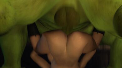 Orc's Unbridled Lust for Momiji's Tight, Virgin Assets