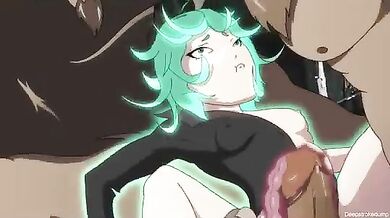 Tatsumaki's Tight Twat Gets Stretched by Two Horny Minotaurs - Deepstrokedump