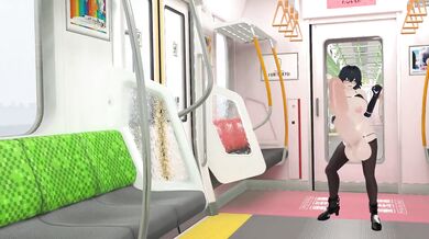 A Black-haired Futanari's Steamy Ride on the Train to Sinensia