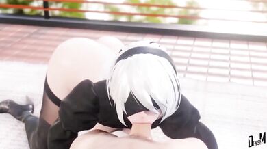 Fucking the 2B Robot in a CPR PMV