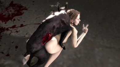 Jill Tames Undead Pup in a Gruesome Fashion [DeathBySexualThrills | SickForestMurder]