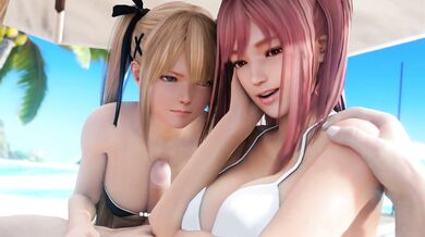 Tit-Fucking Two Hot Sluts: Honoka and Marie Rose