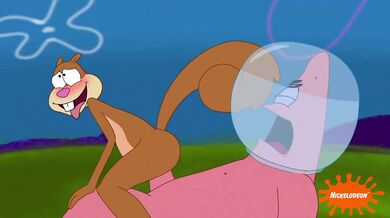 Sandy Rides Patrick's Shaft Like a Pro