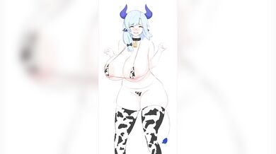 Lactating Gyaru Milking a Feline in Swimsuit Sextasy!