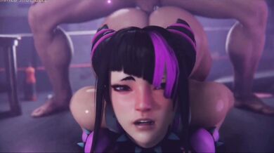 Juri Han and Drift Barbie in a Sizzling Street Fighter HMV Porn Parody