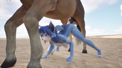 Untamed Beastiality: Fucking a Stallion in Blue Skies
