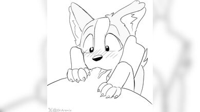 Canine Cum Guzzling