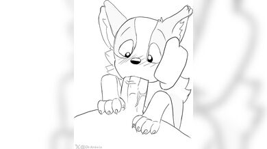 Canine Cum Guzzling