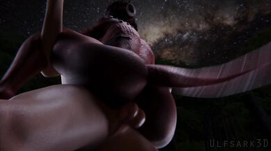 Hentai 3D VR sex with an alien creature in a deep space lab.