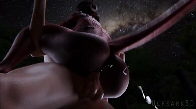 Hentai 3D VR sex with an alien creature in a deep space lab.