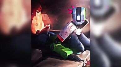 Fucking Overwatch Bastion's Huge Cock in Full HD Quality!