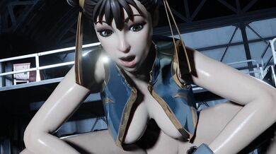 'Street Fighter Hentai: Chun Li riding her partner's character while fulfilling his every desire'
