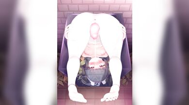Wasting away in the trash can, Miyu moans as she desperately seeks release from her overflowing rubbish bin.