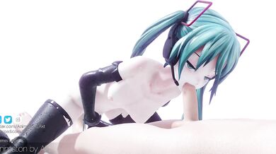 The Virtual Blow Job Queen: Hatsune Miku Sucks and Swallows