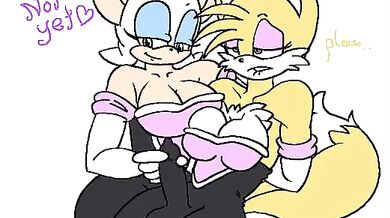 Futanari Tails vs. the Red Fox (Rouge)