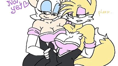 Futanari Tails vs. the Red Fox (Rouge)