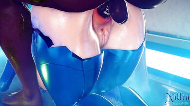'Mega Man's Mom, Samus Aran, is a Sexy Space Hunter who needs to be penetrated deep and hard in every hole!'
