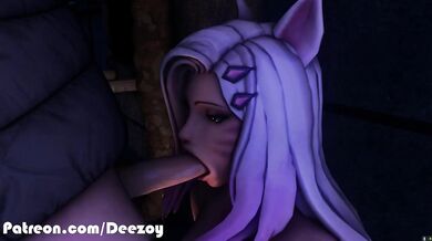 'Fantasy sex with Ahri and Mixed Animals, starring Overwatchlover321'