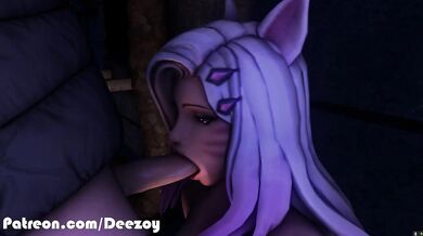 'Fantasy sex with Ahri and Mixed Animals, starring Overwatchlover321'