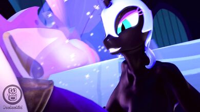 The Night Guard and the Moon Goddess have a secret rendezvous, but when the night guard gets caught in her spell, he becomes her helpless victim.