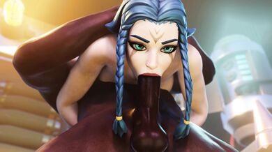 The sexy Gia, upside down, getting a BJ in 4K resolution with a black background and saveass option.