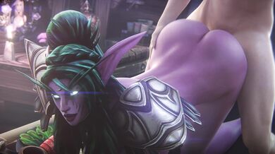 Thrusting Tyrande's Doggy Style in World of Warcraft Upscaled to 4K