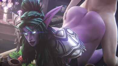 Thrusting Tyrande's Doggy Style in World of Warcraft Upscaled to 4K