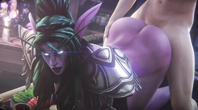 Thrusting Tyrande's Doggy Style in World of Warcraft Upscaled to 4K