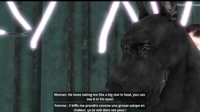 Gangbanged by Canines: A Slut's Public Humiliation