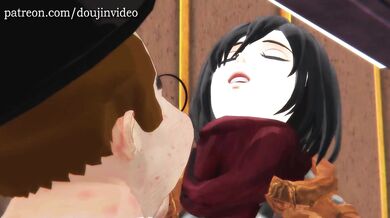 Mikasa Ackerman's Cuckolding - Attack on Titan Part 6: The Giantess Queen Rides Her Husband Hard