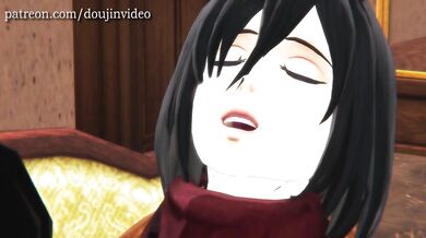 Mikasa Ackerman's Cuckolding - Attack on Titan Part 6: The Giantess Queen Rides Her Husband Hard