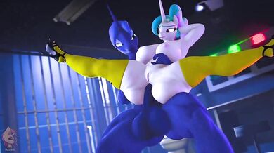 The Power of the Sun and Moon: Celestia and Luna's Hentai Awakening