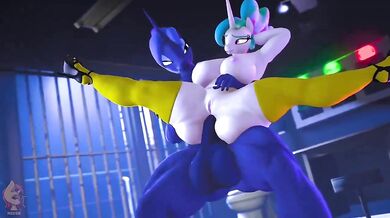 The Power of the Sun and Moon: Celestia and Luna's Hentai Awakening