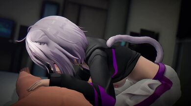 Tail-Swinging Kitten Takes on the Webcam Queen in a Lusty Battle for Sexual Supremacy, Nekomata Okayu vs. Hololive [ChunAsa]