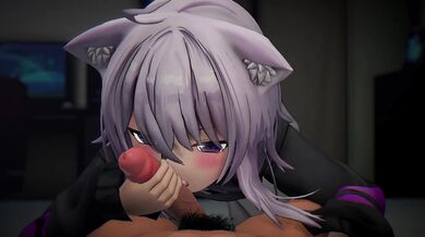 Tail-Swinging Kitten Takes on the Webcam Queen in a Lusty Battle for Sexual Supremacy, Nekomata Okayu vs. Hololive [ChunAsa]