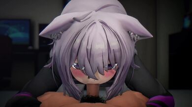 Tail-Swinging Kitten Takes on the Webcam Queen in a Lusty Battle for Sexual Supremacy, Nekomata Okayu vs. Hololive [ChunAsa]