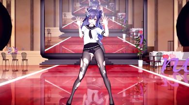 Keqing's Dance Training Exercises in Preparation for Her Upcoming Performance as an Idol