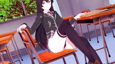 Horny Bookworm Yukino Gets Nailed by the Whole Club in 'Oregairu' Episode 1