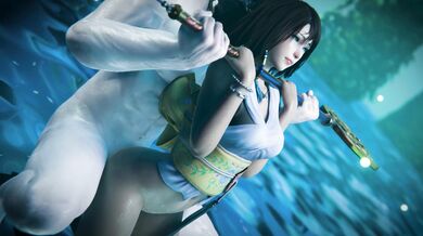 Summoner Yuna's Knee-Bending Obedience