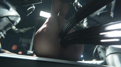 Futanari Shepard Fucks Her Geth Buddy After He Impregnates Her in 4K